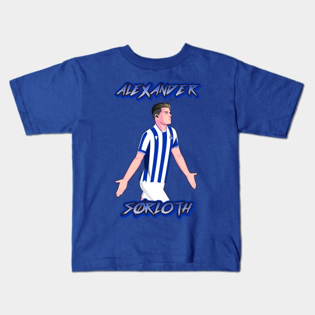 Sorloth SOC 22 Football Celebration Kids T-Shirt by LanaIllust